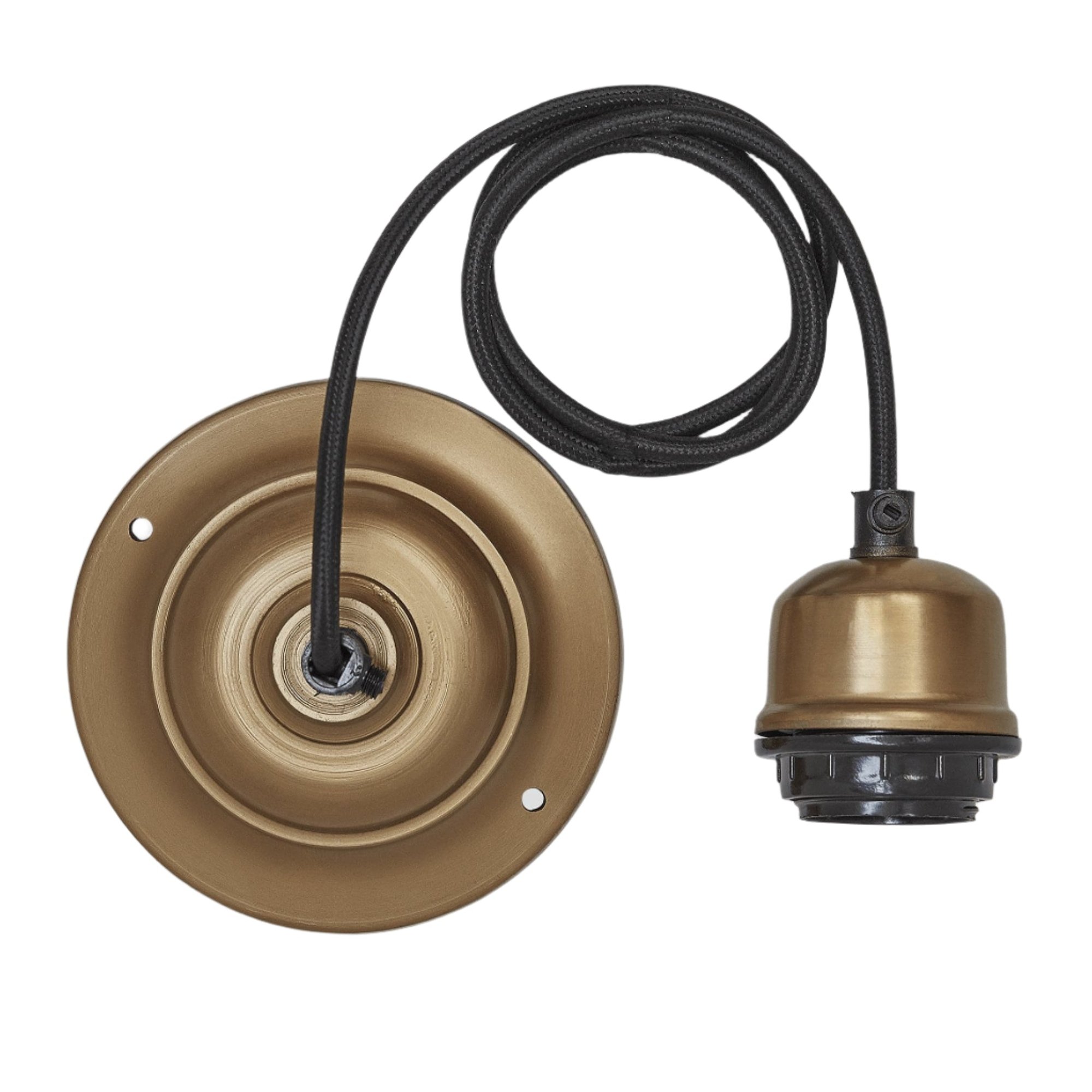 Brass Orlando Cylinder Pendant - 3 Inch - Industville OR-CYP3-B