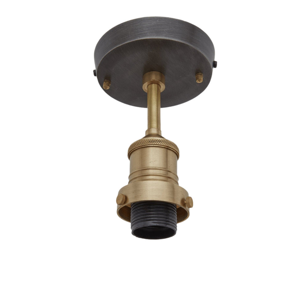 Brooklyn Opal Glass Globe Flush Mount Brass Holder, Product Code BR-OGL-GLFM9-W-BH