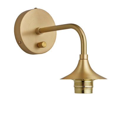 Chelsea Wall Holder - Brass - Build Your Own Light - Industville Lighting UK