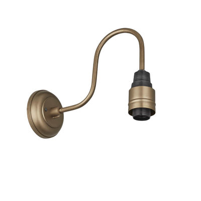 Swan Neck Wall Holder - Light Bulb Holders - Industville Lighting UK
