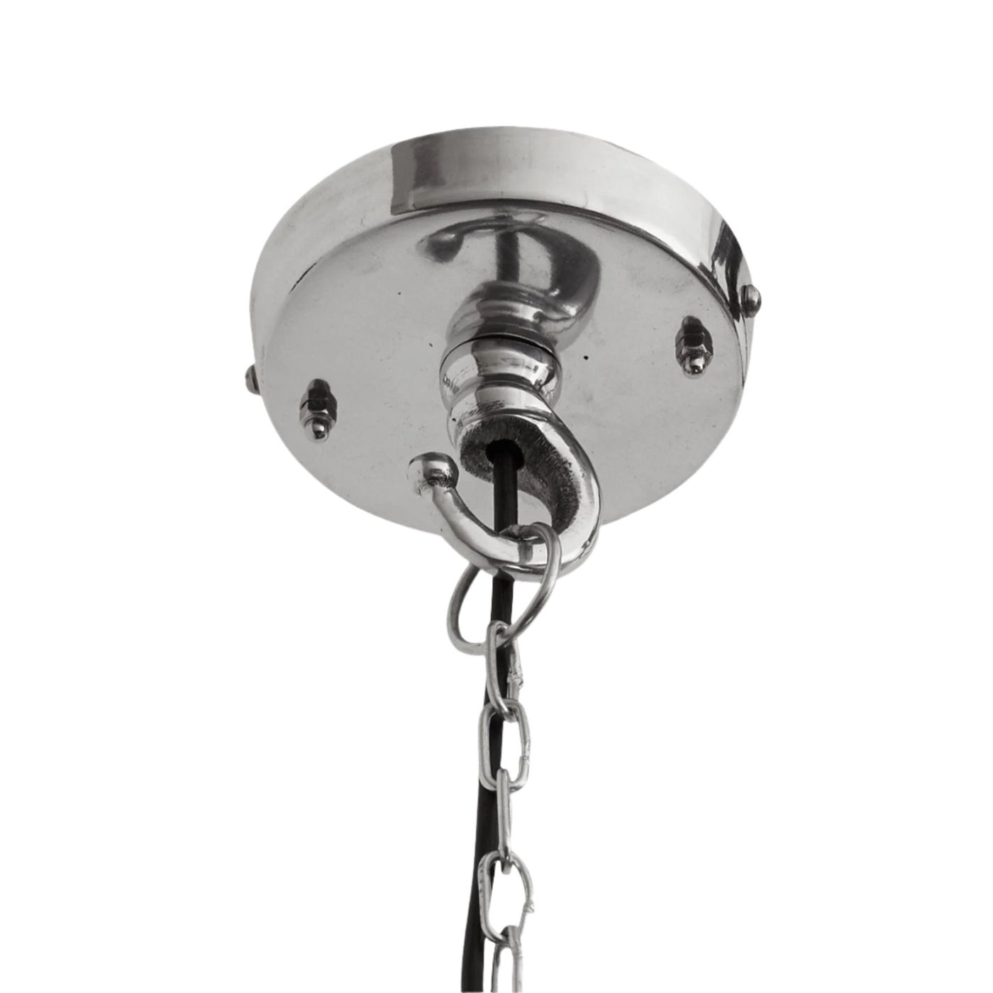 Black Retro Large Pendant - 17 Inch - Industville RT-LP17-BK-CHKCN