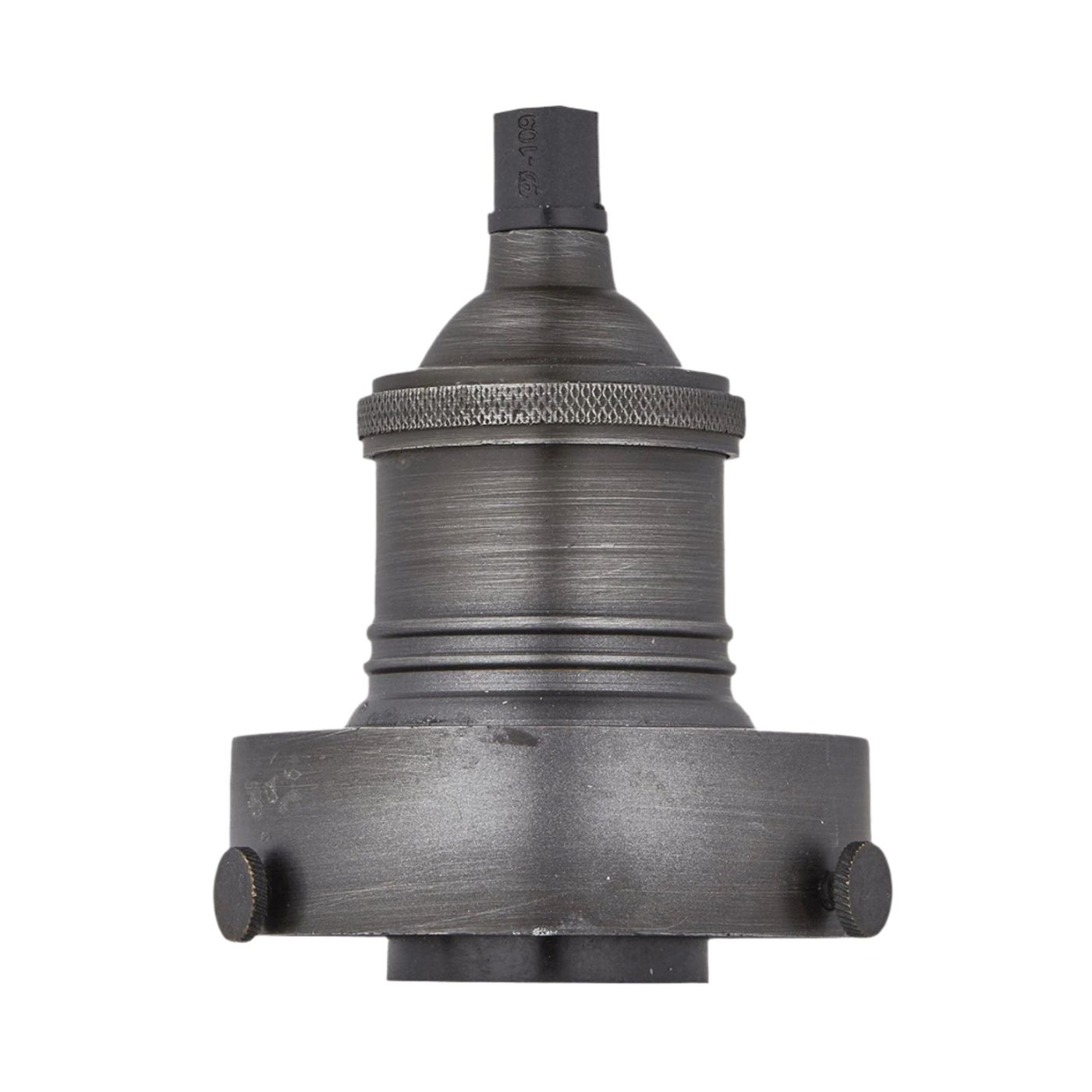 Pewter Brooklyn ES E27 Large Glass Bulb Holder, Product Code is BR-GLBH-P