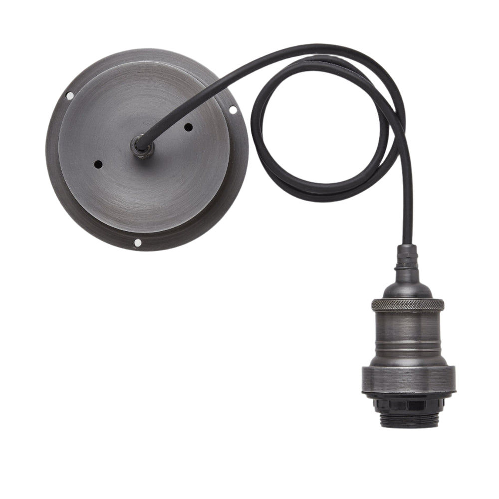 Pewter Holder Brooklyn Outdoor & Bathroom Globe Pendant 
