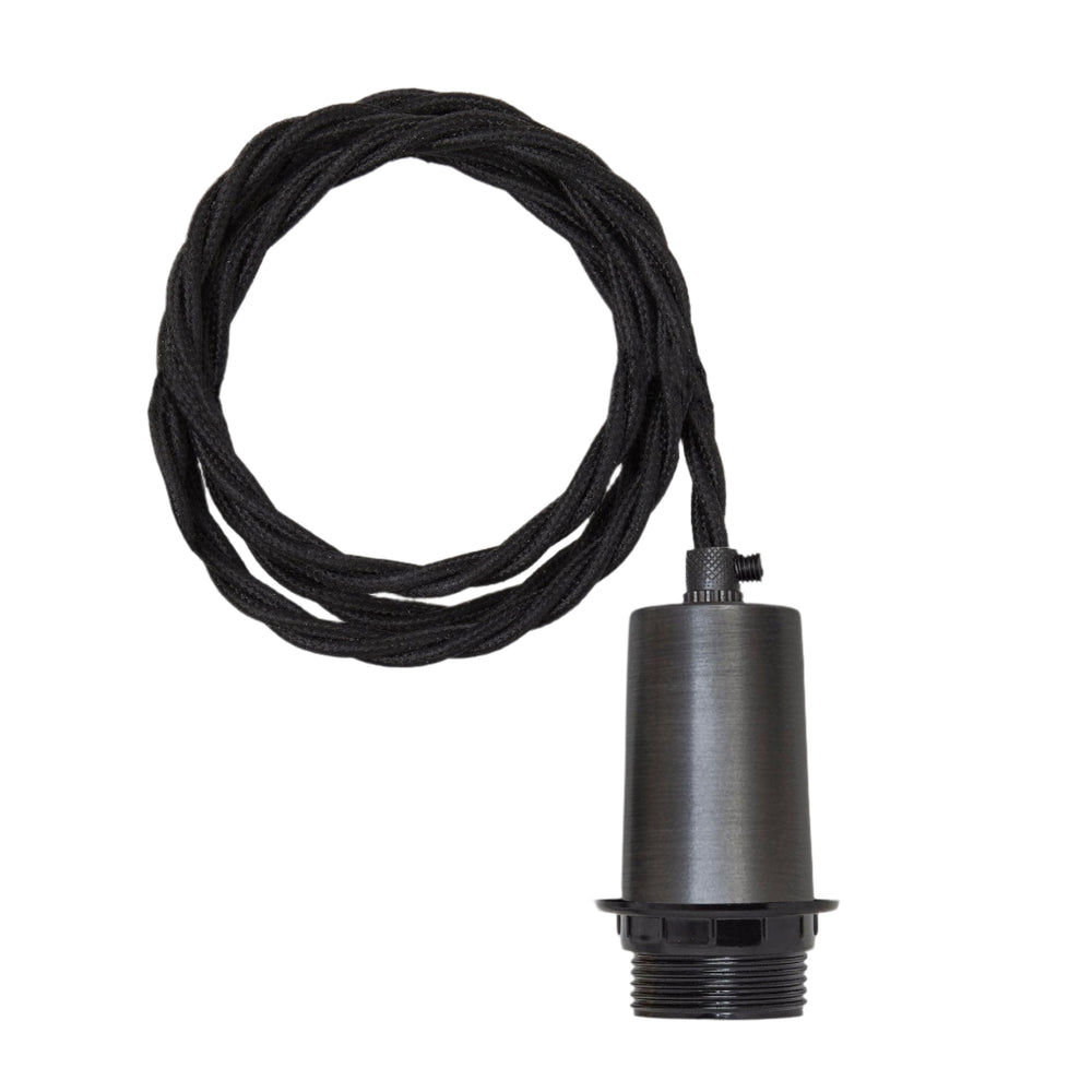 Sleek Pewter Holder for 3 Wire Cluster Lights