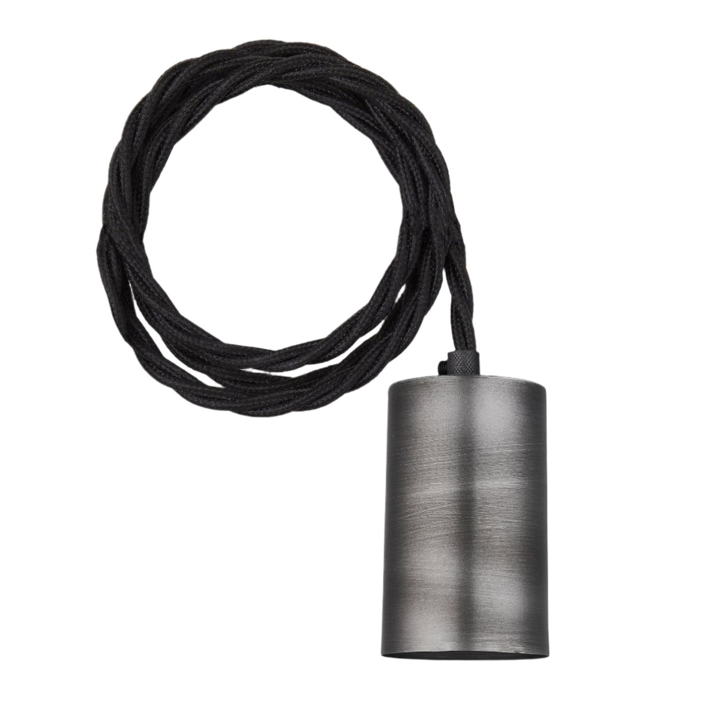 Sleek Large Edison Square Cluster Lights - 5 Wire – Pewter Industville SL-LE-5WSQCL-P