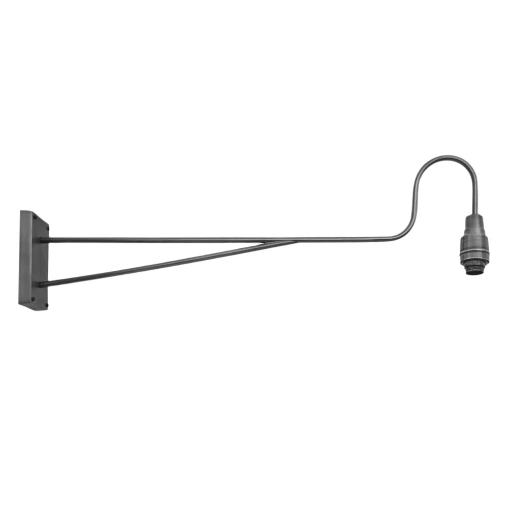 Pewter Long Arm Wall Light Holder Industville LA-WL-P