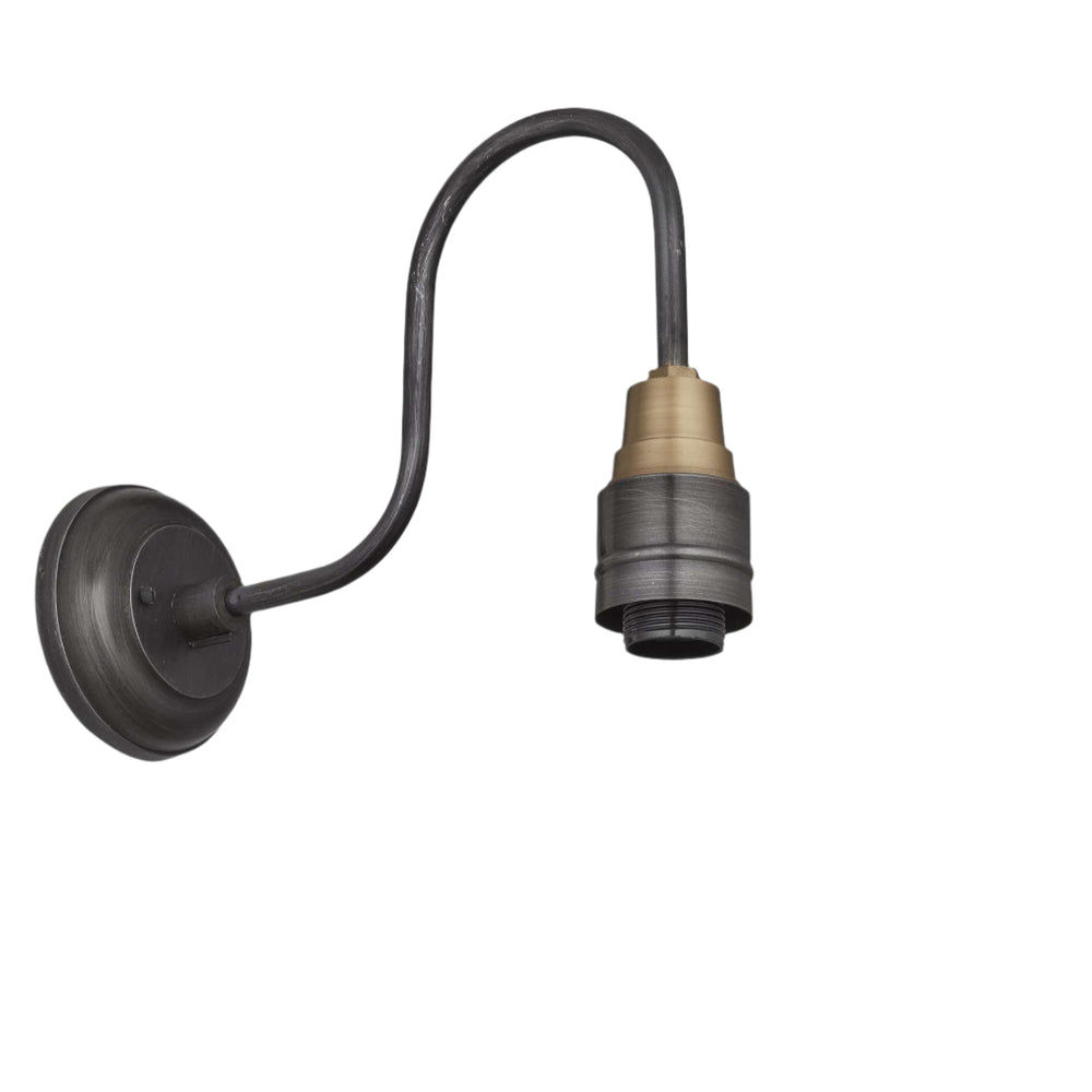 Swan Neck Opal Glass Globe Wall Light - 7 Inch Industville
