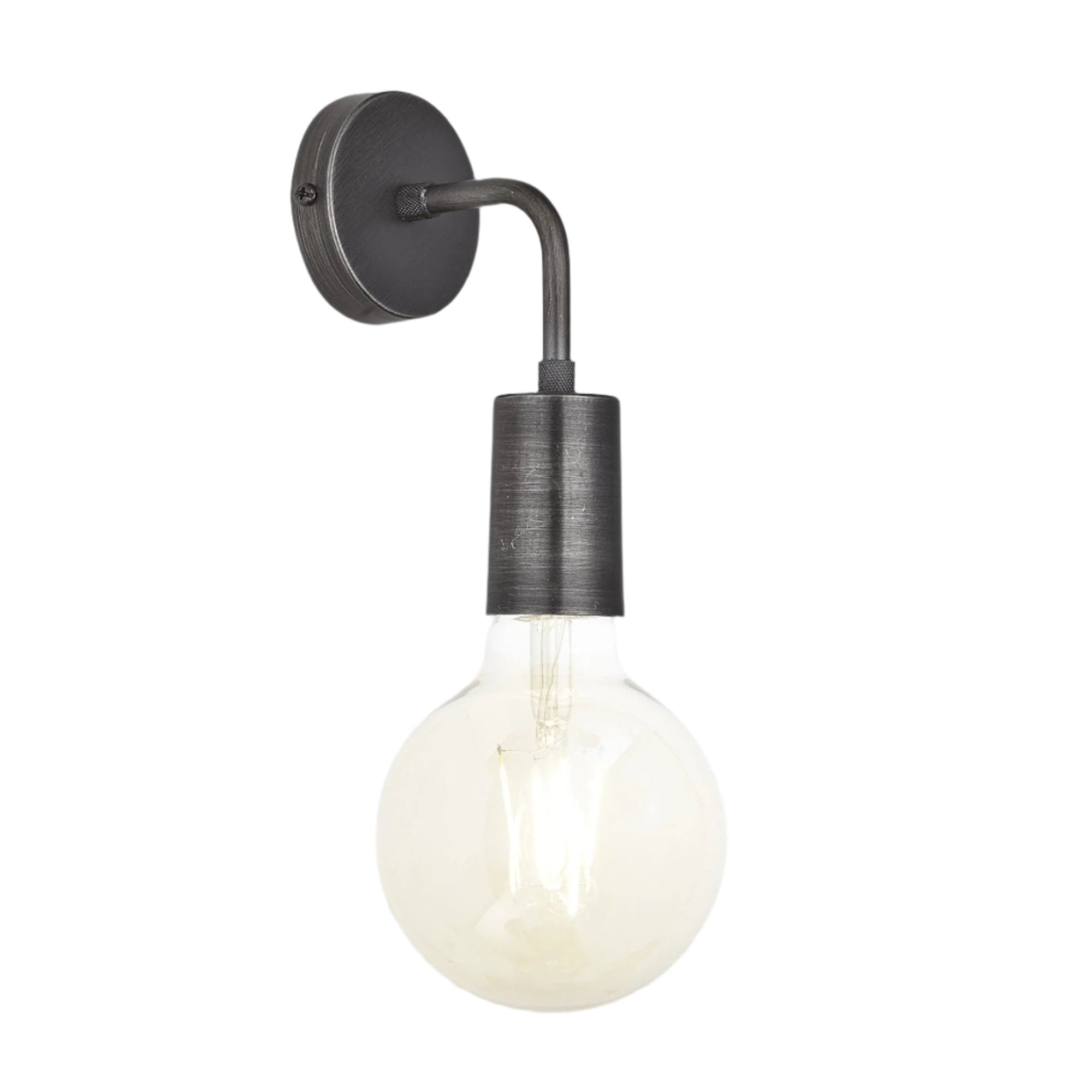 Sleek Edison Wall Light - Pewter Industville SL-EWL-P
