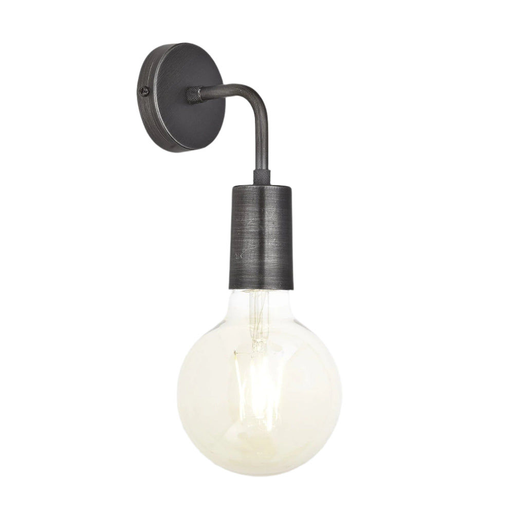 Sleek Edison Wall Light - Pewter Industville SL-EWL-P
