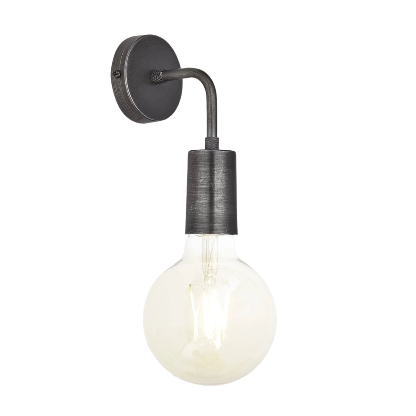 Sleek Edison Wall Light - Pewter Industville SL-EWL-P