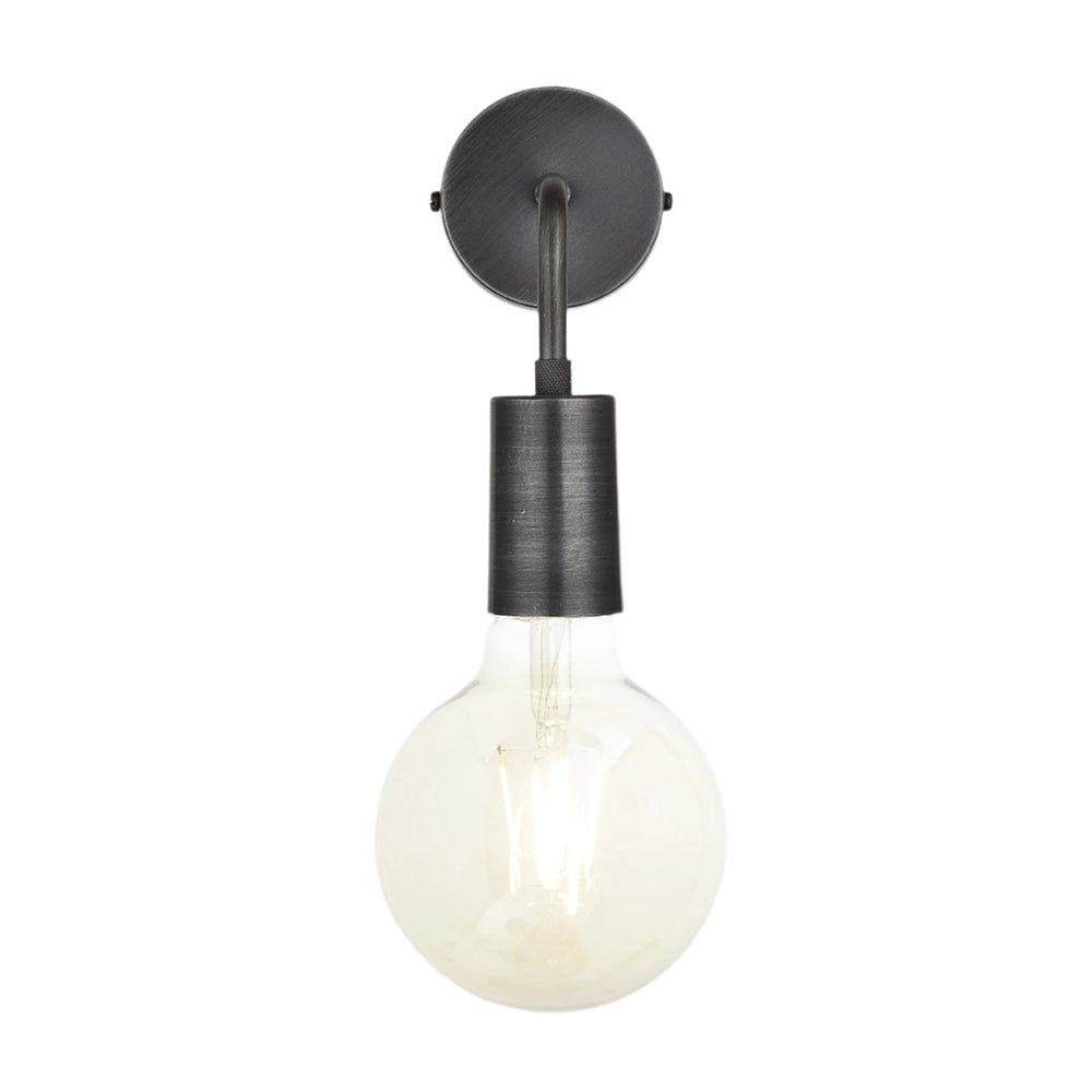 Sleek Edison Wall Light - Pewter Industville SL-EWL-P