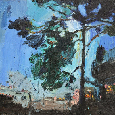 Evening at Royal Docks - Independent Artwork - Industville Lighting UK
