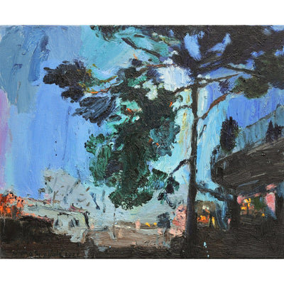 Evening at Royal Docks - Independent Artwork - Industville Lighting UK