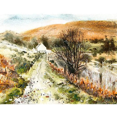 Farmhouse From a Distance - Independent Artwork - Industville Lighting UK