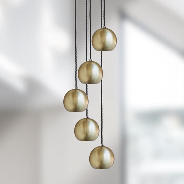 Brass 5 Pendant The Globe Collection Pendant - Industville