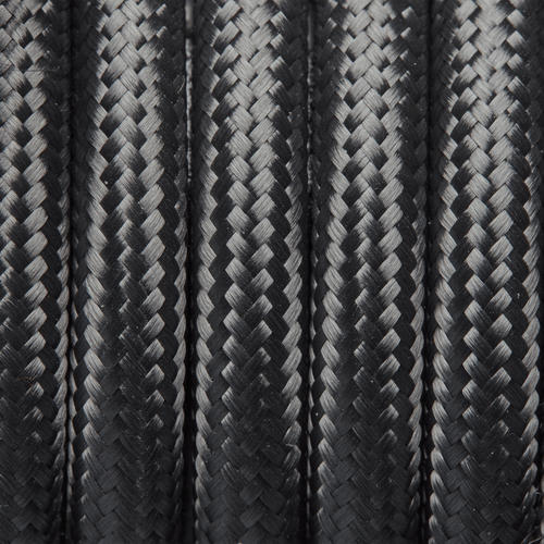 Grey Round Fabric Flex - 3 Core Braided Cloth Cable Lighting Wire Industville FL-R-GR