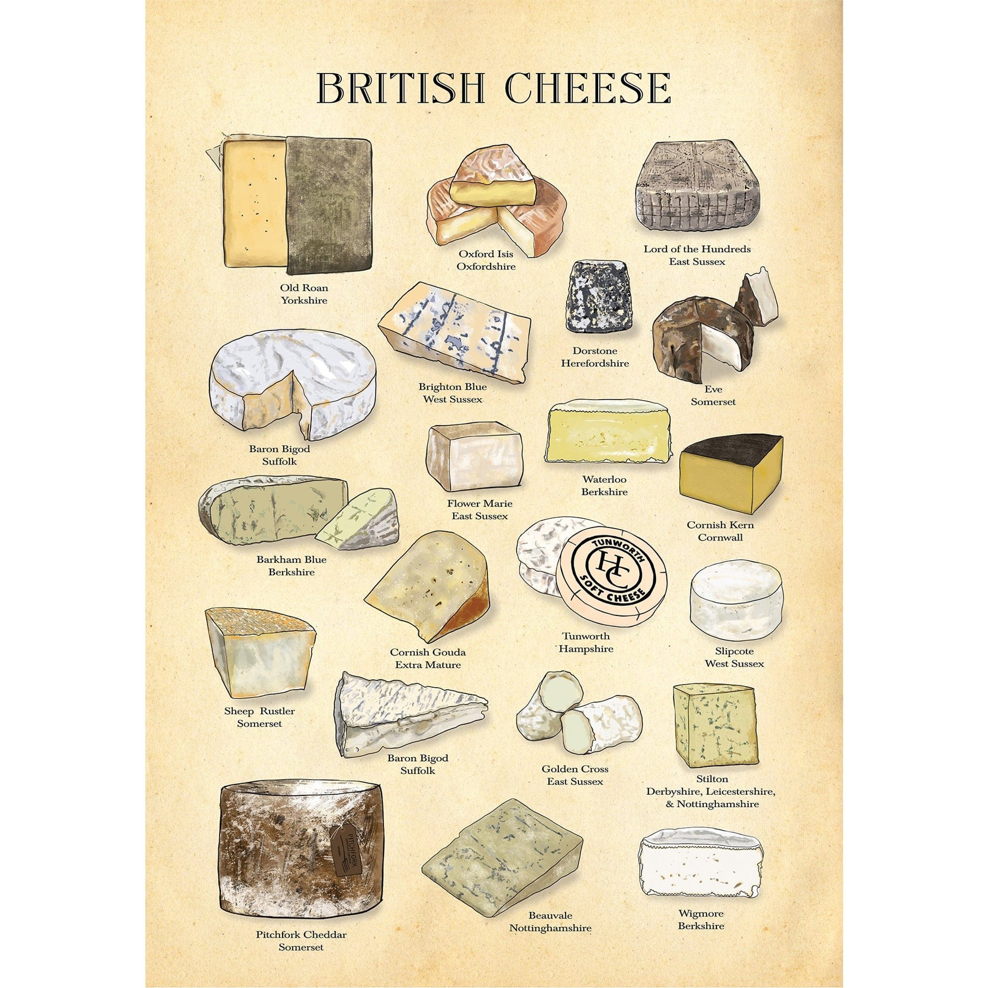 British Cheese Poster Hannah Turpin