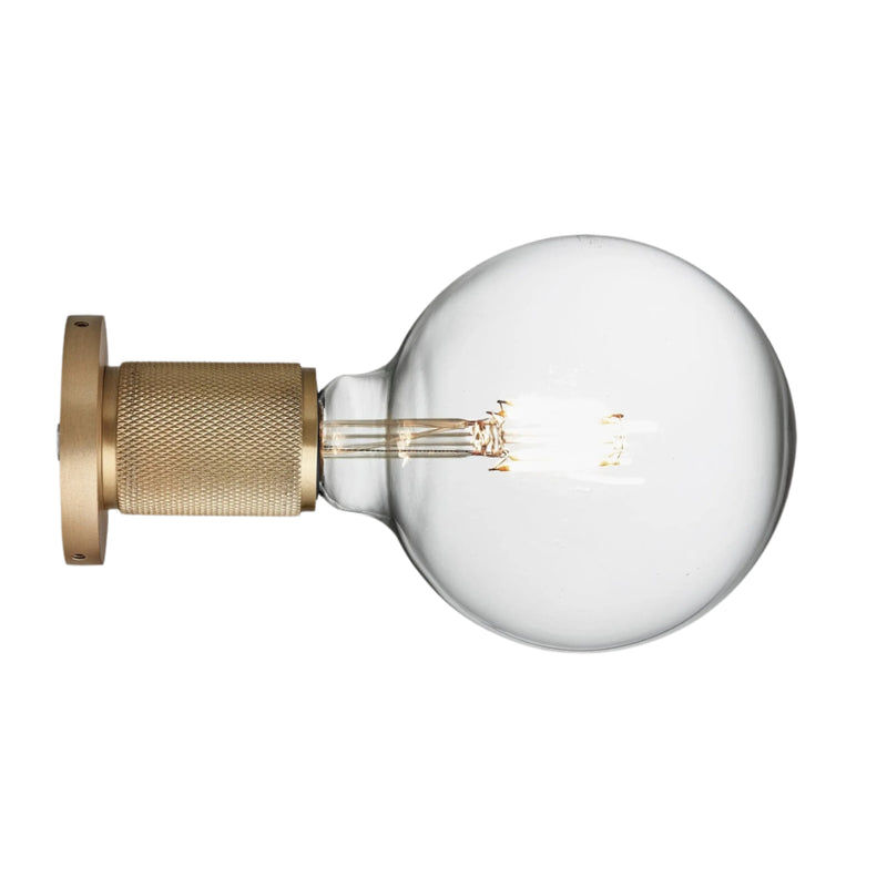 Brass Knurled Edison Spotlight - Industville KN-ESP-B
