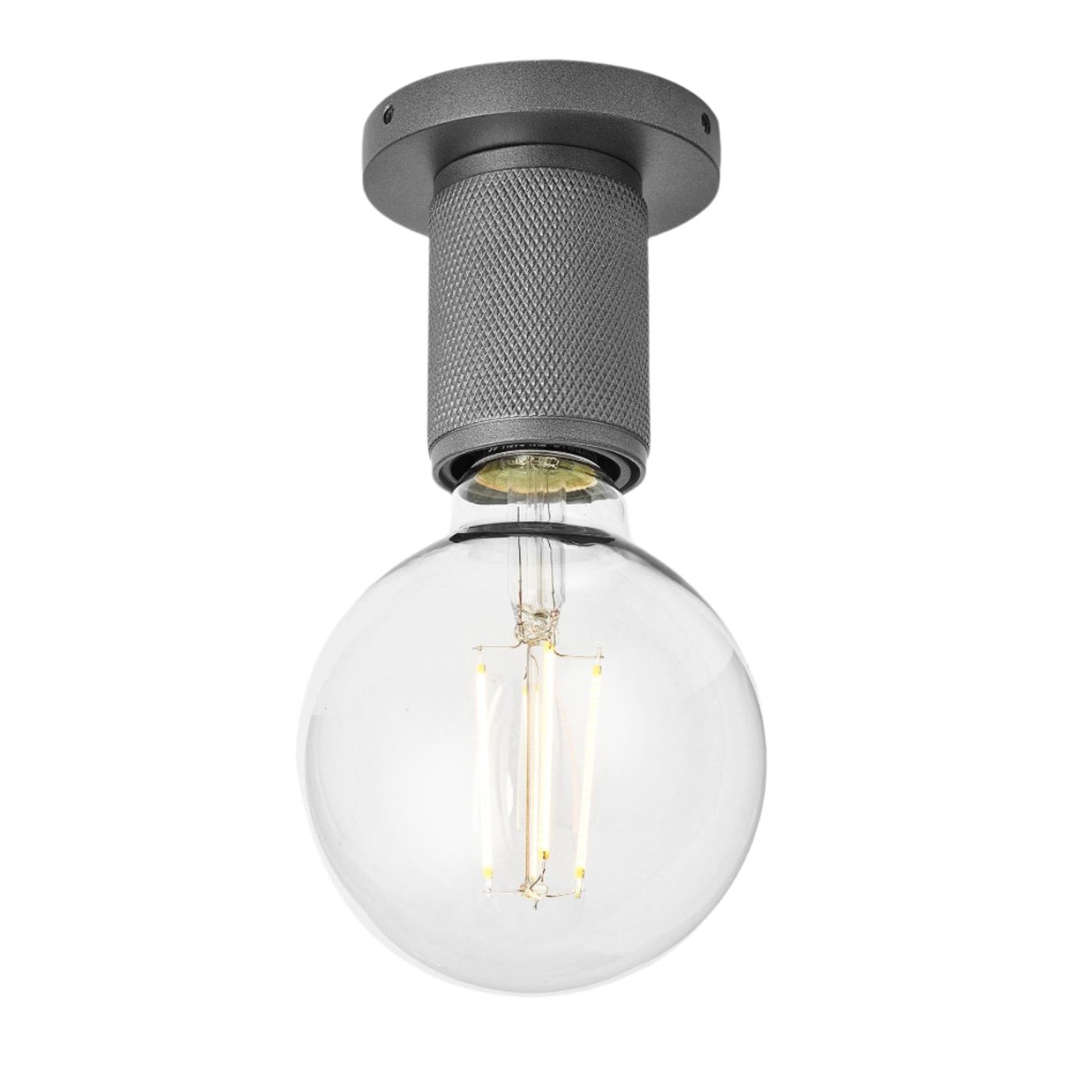 Pewter Knurled Edison Spotlight - Industville KN-ESP-P