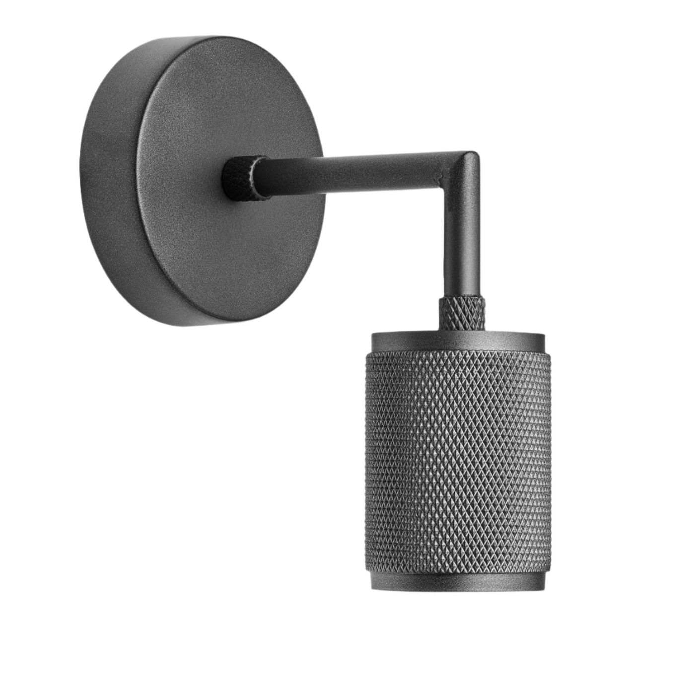 Pewter Knurled Edison Wall Light - Industville KN-EWL-P