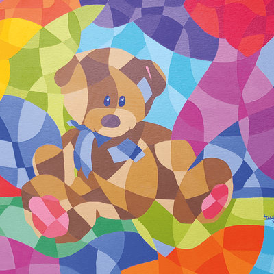 Mr Teddy - Independent Artwork - Industville Lighting UK