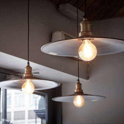 Brooklyn Flat Pendant Light - 15 Inch - Commercial Lighting - Industville Lighting UK