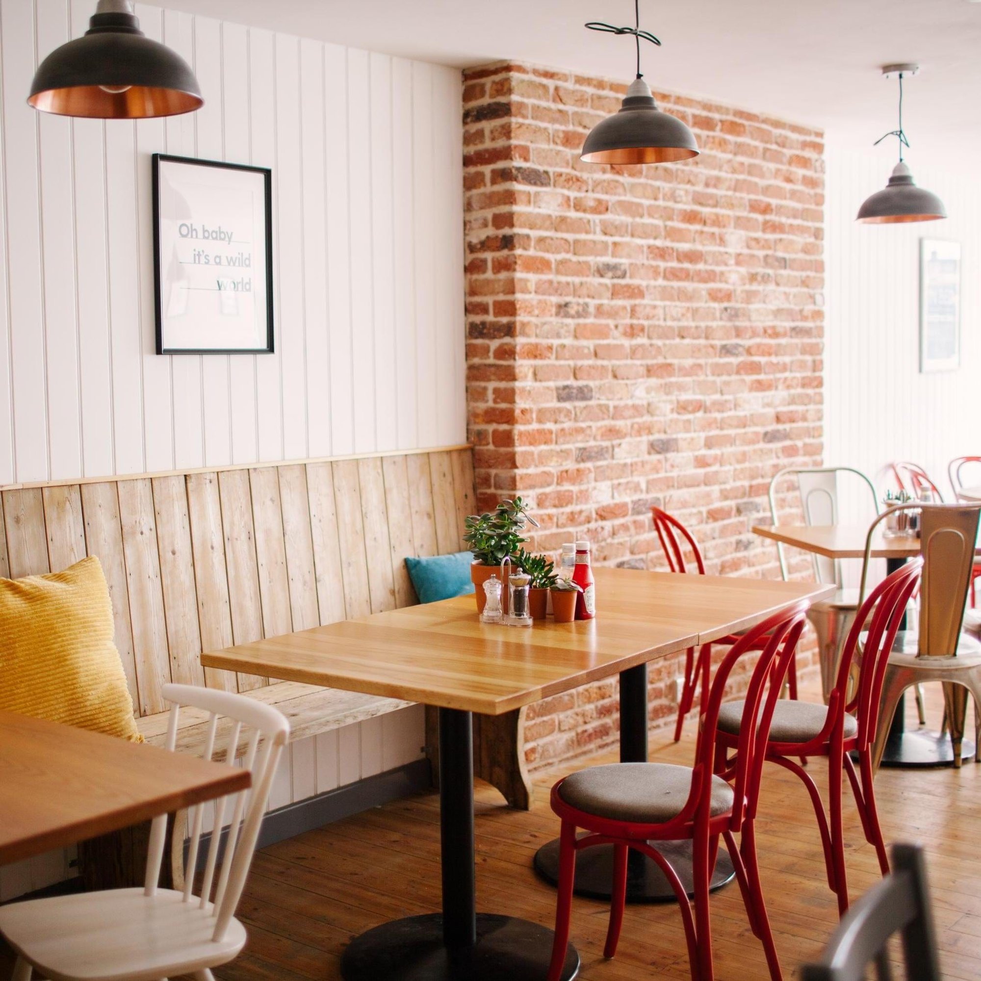 Pewter & Copper with Pewter Holder Old Factory Pendant - 12 inch - Industville OF-P12-CP-LPH