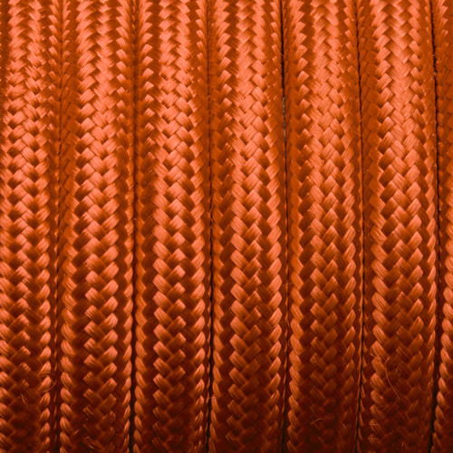 Orange Round Fabric Flex - 3 Core Braided Cloth Cable Lighting Wire Industville FL-R-OR