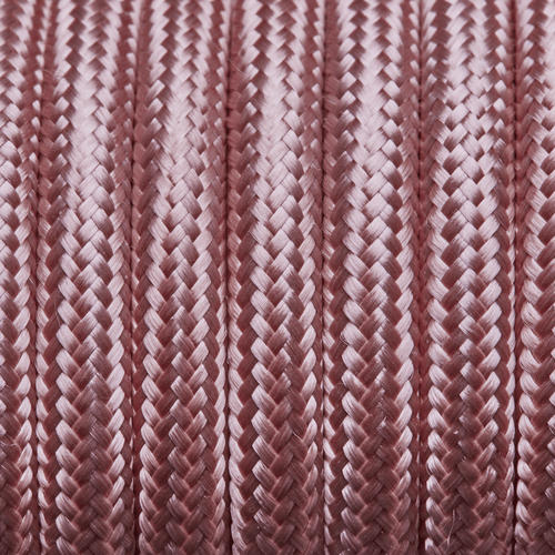 Pale Pink Round Fabric Flex - Braided Cloth Cable Lighting Wire Industville FL-R-PK