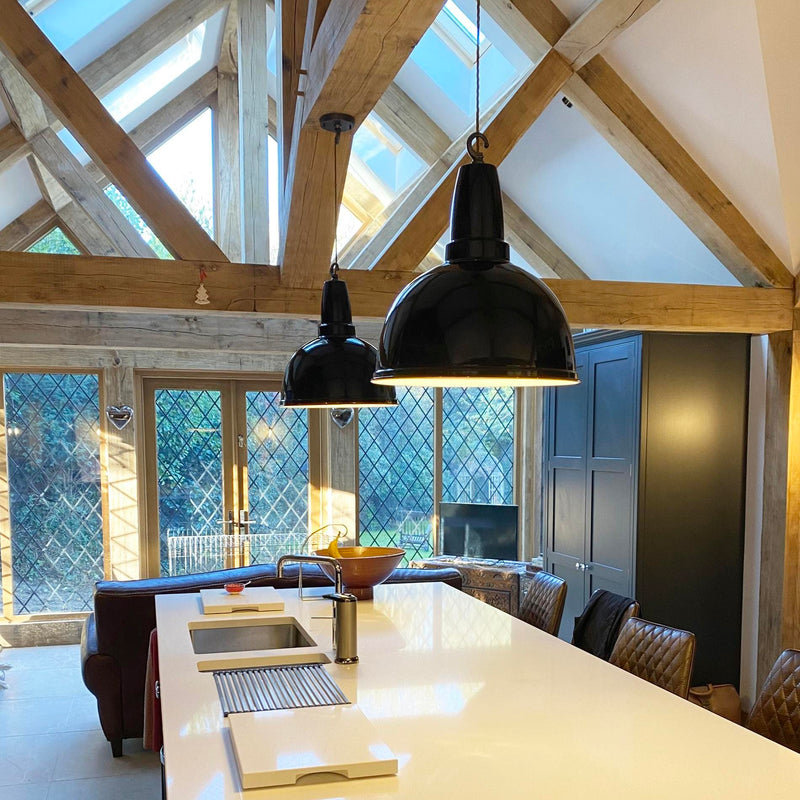 Retro Large Pendant - 17 Inch - Modern Decorative Lighting - Industville Lighting UK