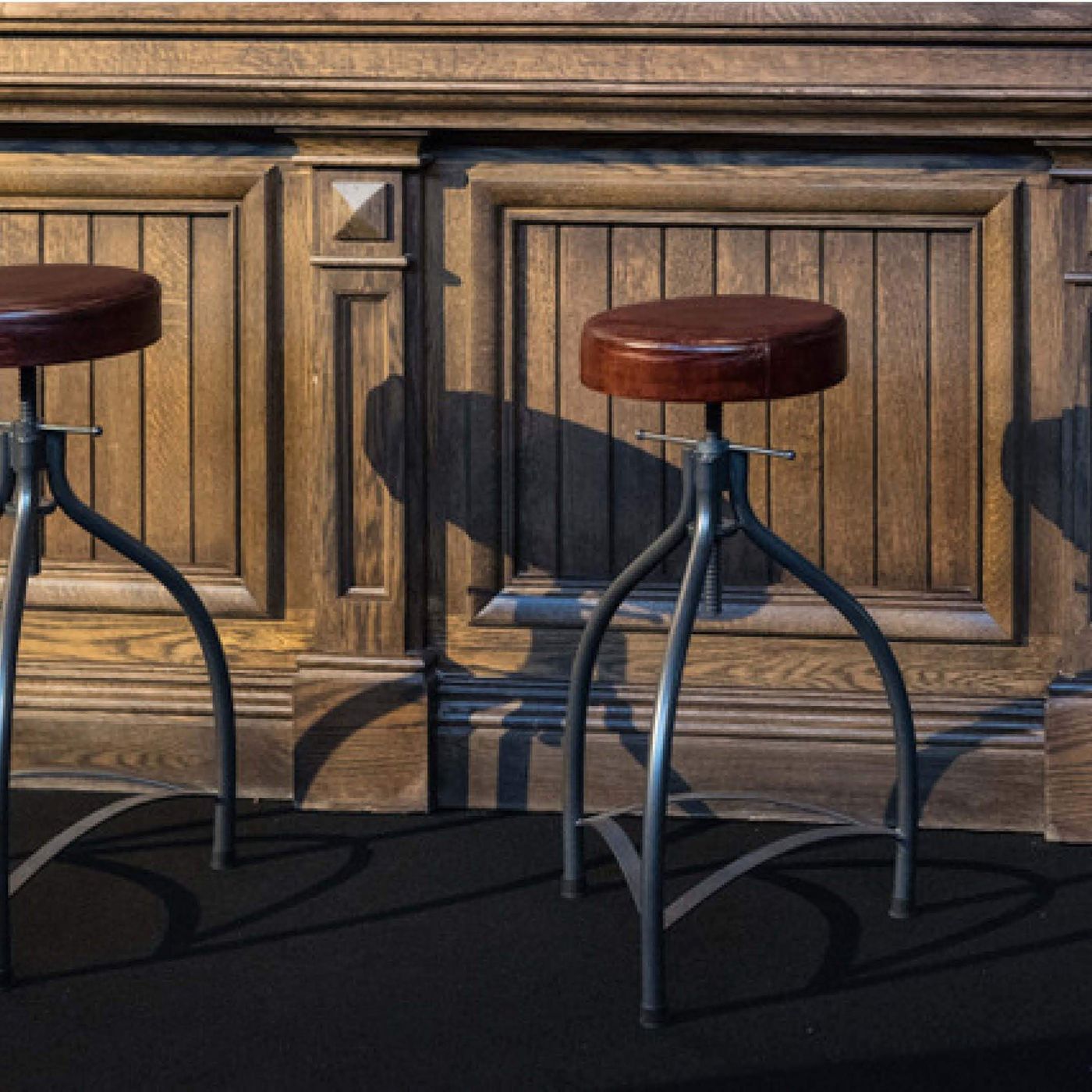Cooper Leather and Metal Adjustable Bar Stool in 34, Product code is ST-C-L