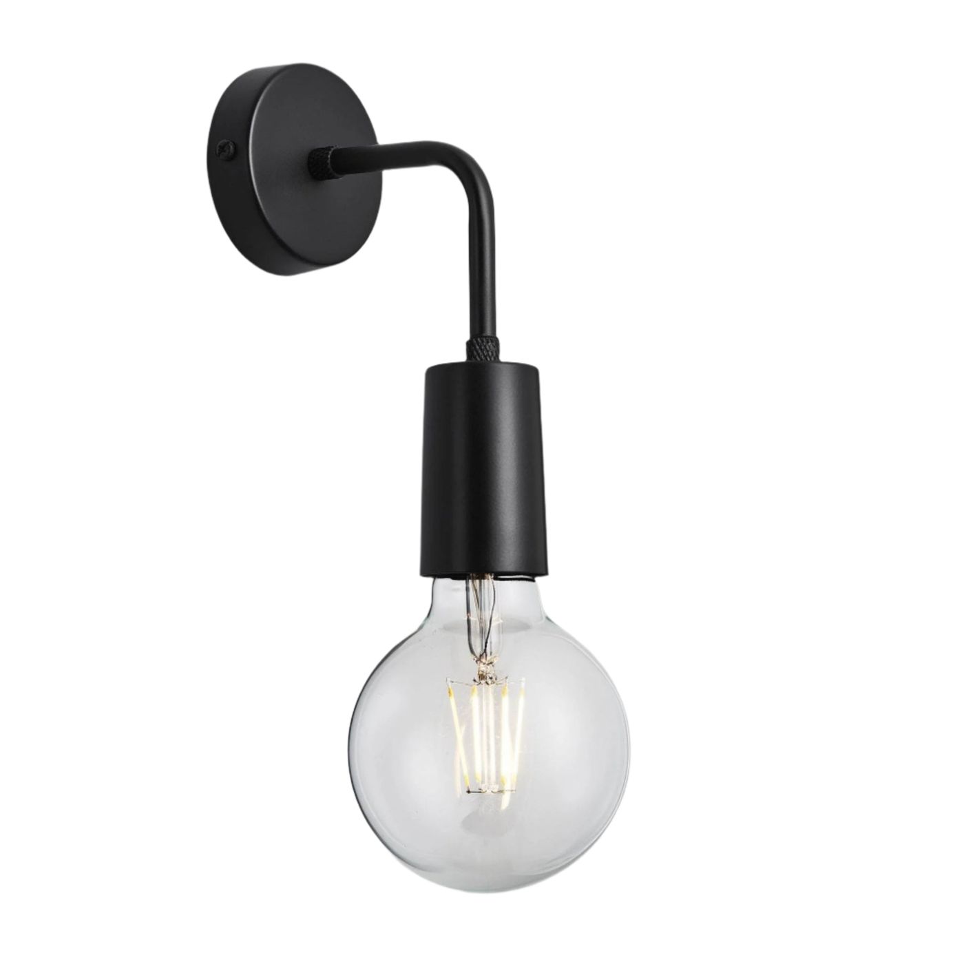 Sleek Edison Wall Light - Black Industville SL-EWL-BK