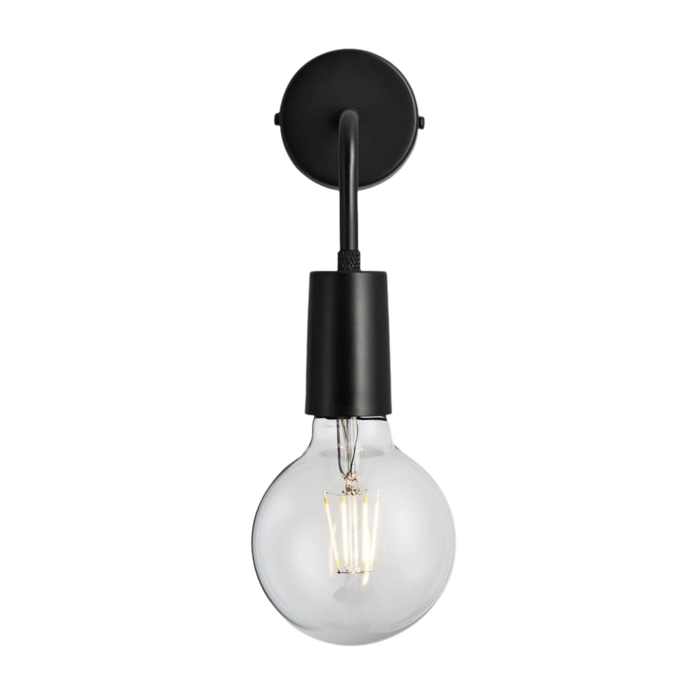 Sleek Edison Wall Light - Black Industville SL-EWL-BK