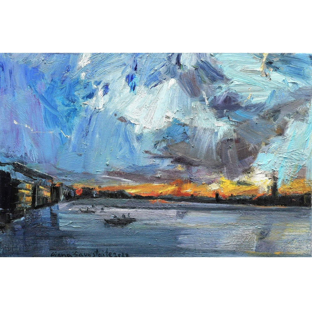 Sunrise at Royal Albert Dock Diana Savostaite
