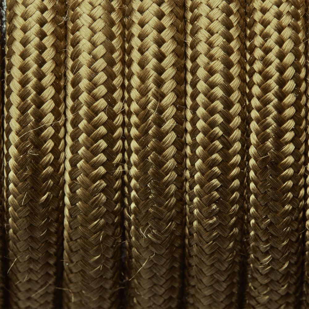 Vintage Green Round Fabric Flex - 3 Core Braided Cloth Cable Lighting Wire Industville FL-R-VG